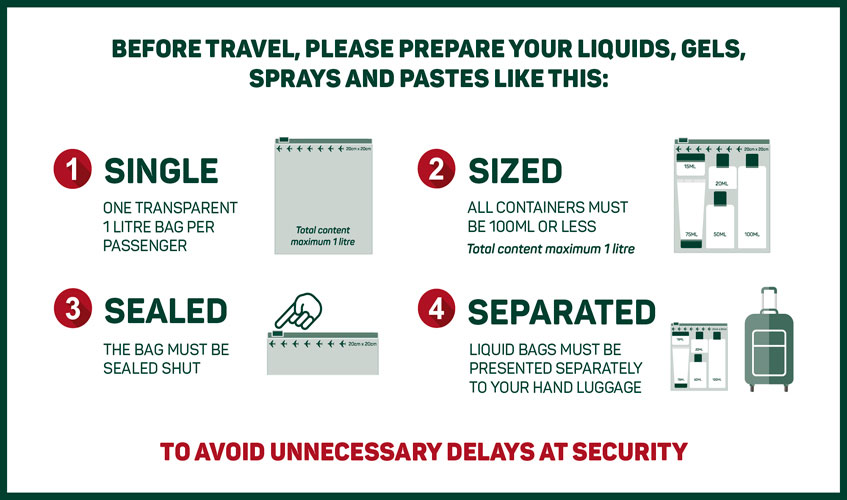 How much online liquid on plane