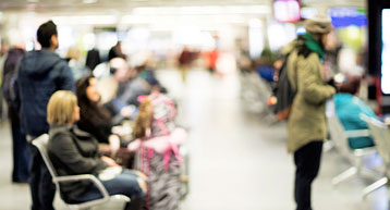 Picking up passengers at Dublin Airport