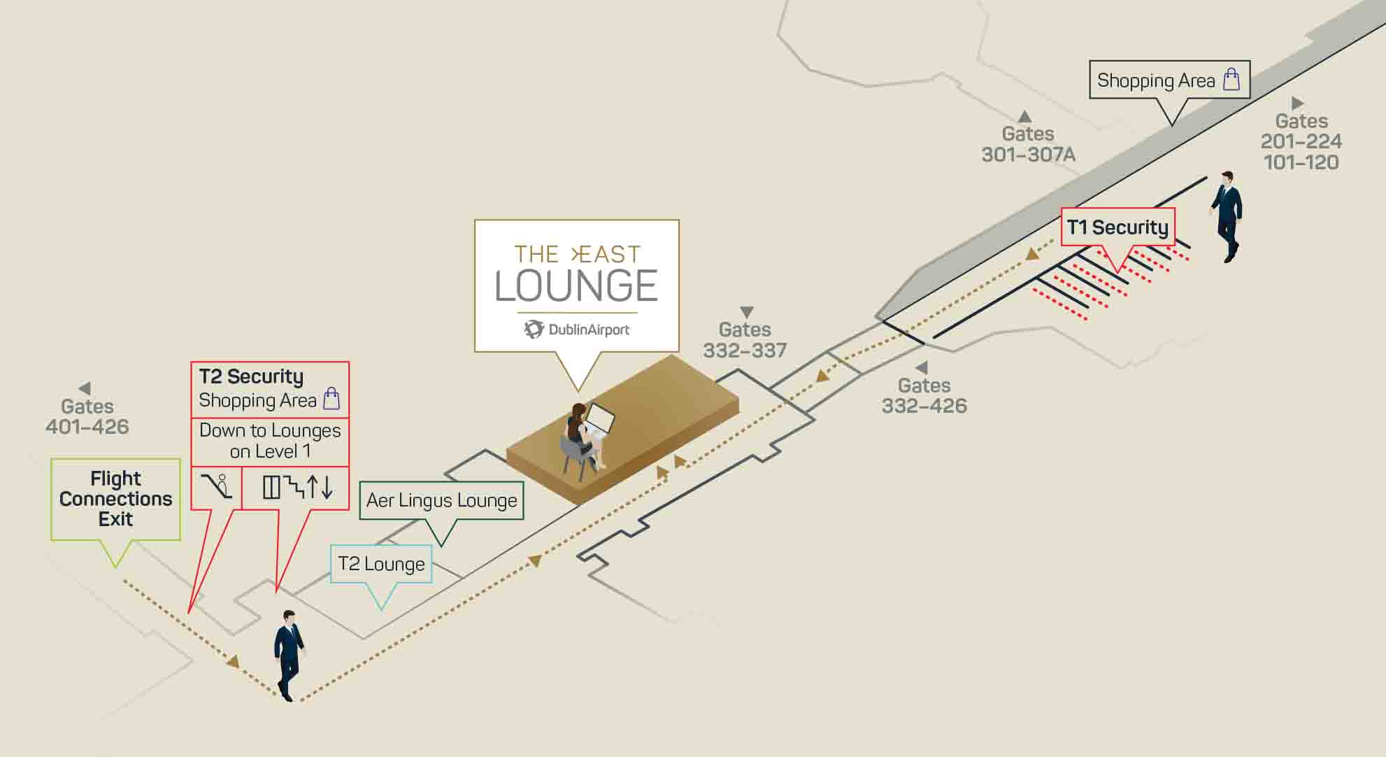 The East Lounge Map