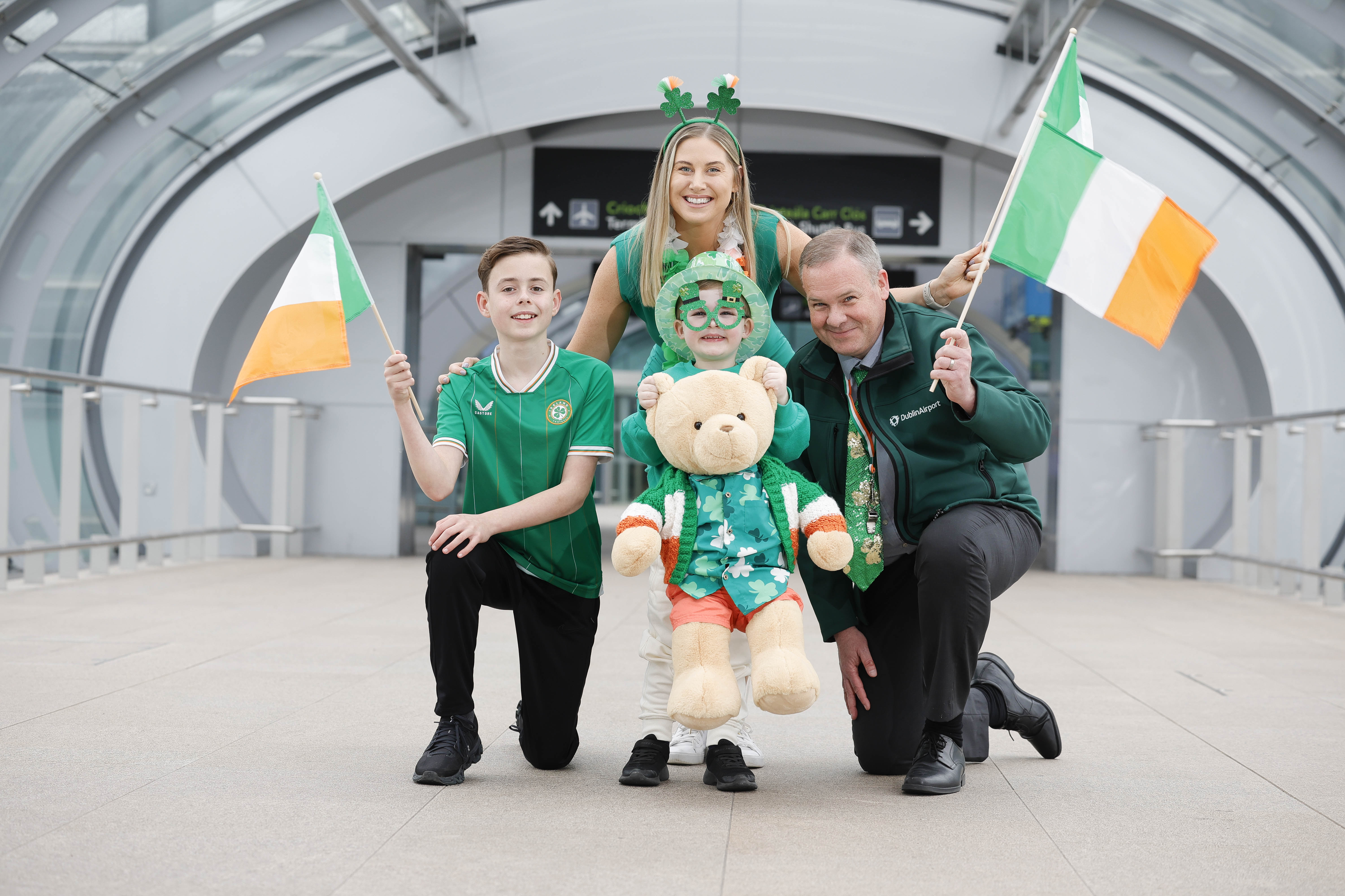 L-R: Sam McQueen, Ciara O' Brien, B2B Marketing Programme Lead - Dublin Airport, Hugh Fitzsimons and Gary McLean, Managing Director - Dublin Airport