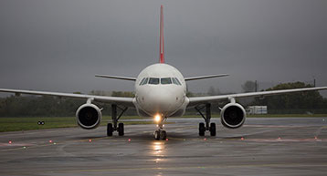 aircraft on runway