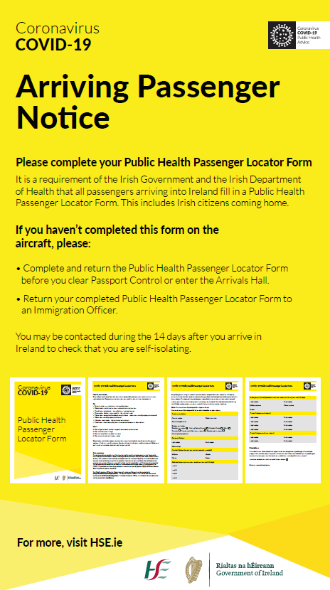ireland to uk passenger locator form